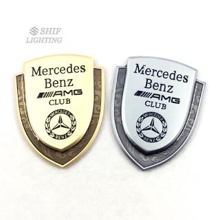 สติ๊กเกอร์โลโก้โลหะสำหรับ Mercedes Benz / / AMG Club