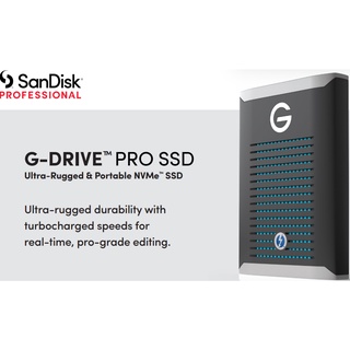 WD SanDisk Professional G-Drive Pro SSD 500GB Model : SDPS51F-500G-GBANB