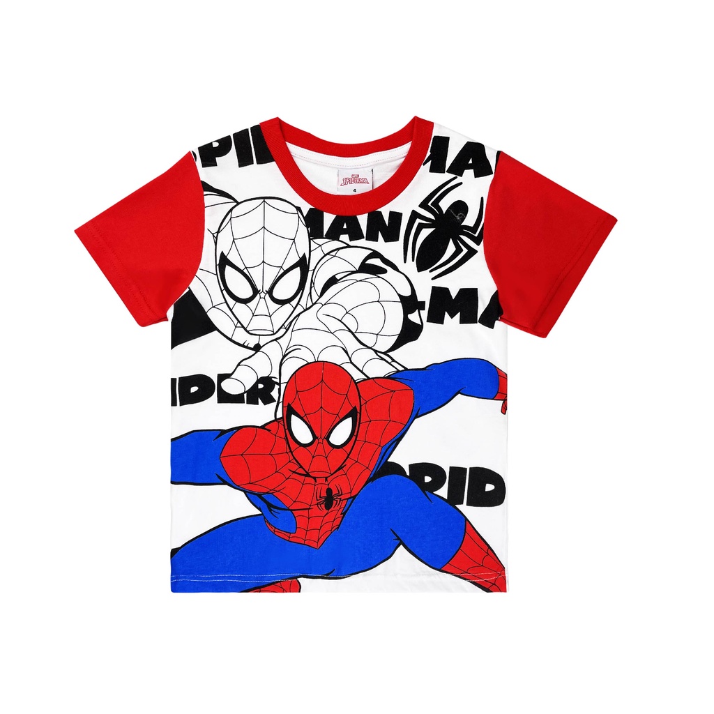 MARVEL SPIDERMAN : 041059เสื้อยืดเด็กผู้ชาย ลิขสิทธิ์แท้