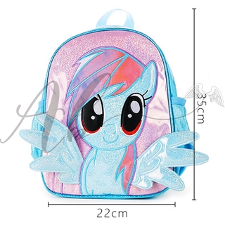 กระเป๋าเป้สะพายหลัง ขนาดเล็ก ลาย Angel Baby My Little Pony 11 นิ้ว