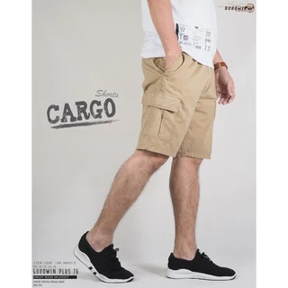 ⚡GW⚡ NO.9645 Cargo Shorts ผ้าคอตต้อน100% สีไม่ตก ทรงสวย ใส่สบาย กางเกงขาสั้นเอวยืด กระเป๋าข้าง ผู้ชาย