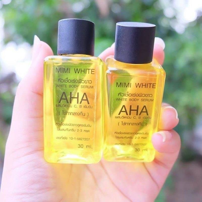 AHA Mimi white 30ml.เซรั่มเอเอทเอ 30ml