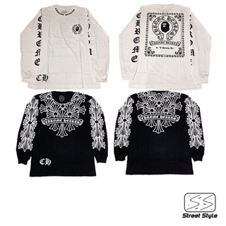 เสื้อแขนยาวเบ็ป โคมฮาร์ท Bape x Chrome hearts long sleeve sweater เสื้อสวยลายไม่ซ้ำใคร