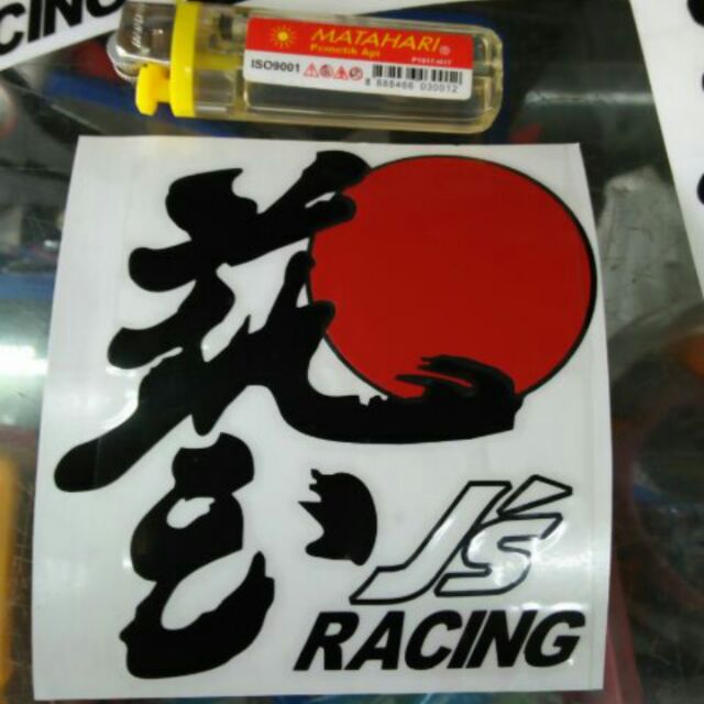 STIKER มอเตอร์ KERETA JS RACING CUTTING STIKER BUMPER HONDA TOYOTA PROTON PERODUA JS RACING
