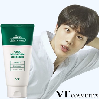 VT CICA MILD FOAM CLEANSER 300ml ผลิตภัณฑ์ทำความสะอาดผิวหน้าสูตรสารสกัดใบบัวบกสินค้านำเข้าจากเกาหลีของแท้