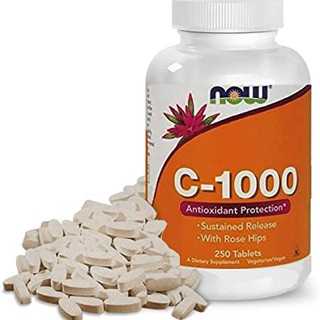 [✔พร้อมส่ง]  Now Foods, C-1000, With 100 mg of Bioflavonoids, 100/250 Veg Capsules (วิตามินซี+ไบโอฟาโวนอยด์) [Exp.11/23]