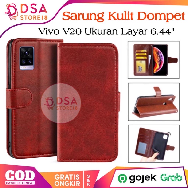 เคส Vivo V20 / เคส Vivo V20 / เคสหนังแบบฝาพับกระเป๋าสตางค์ Hp Casing Wallet