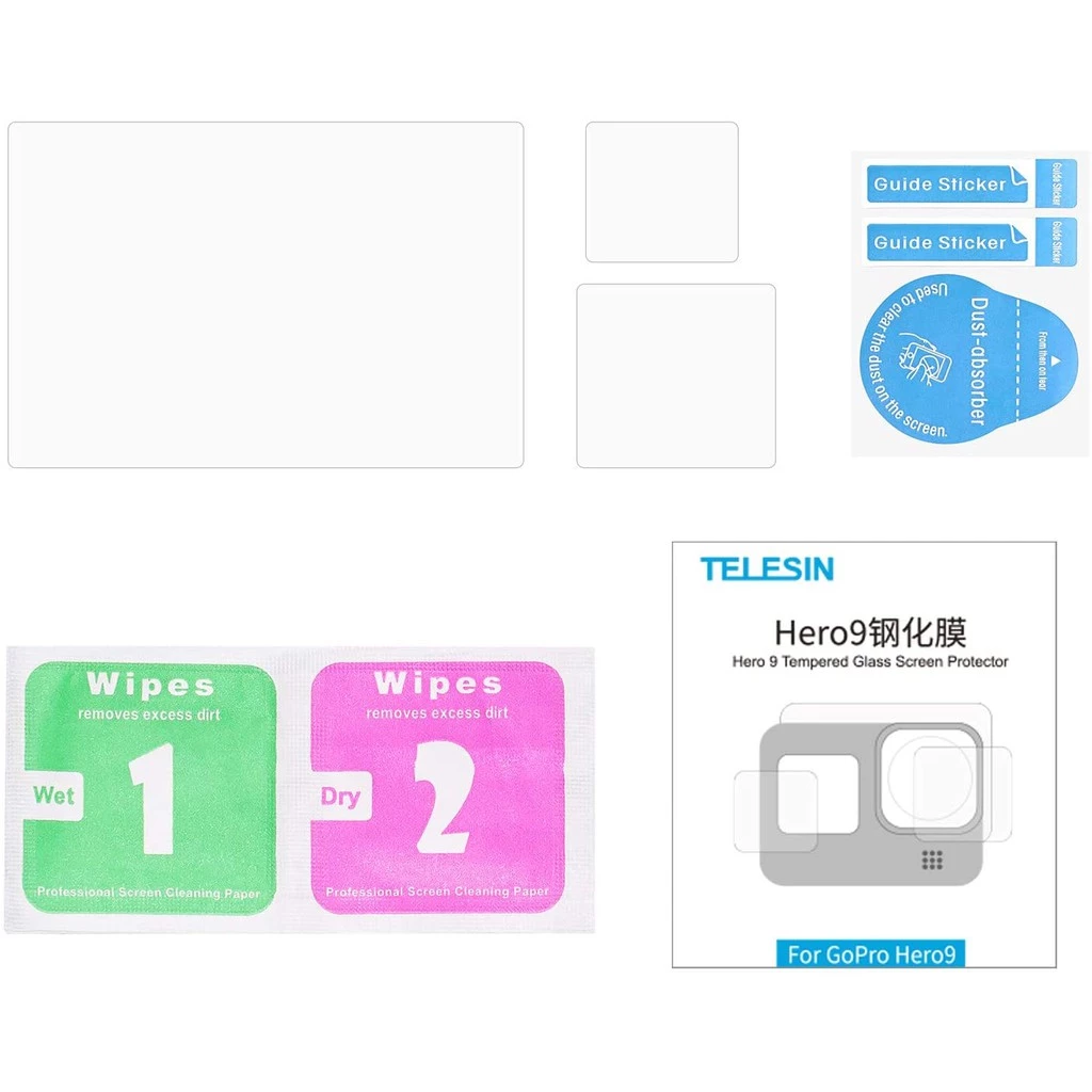 TELESIN GoPro 9 Tempered Glass Screen Protector (3PCS.) ฟิล์มกระจก TELESIN สำหรับ GoPro 9 จำนวน 3 ชิ้น thumbnail 10