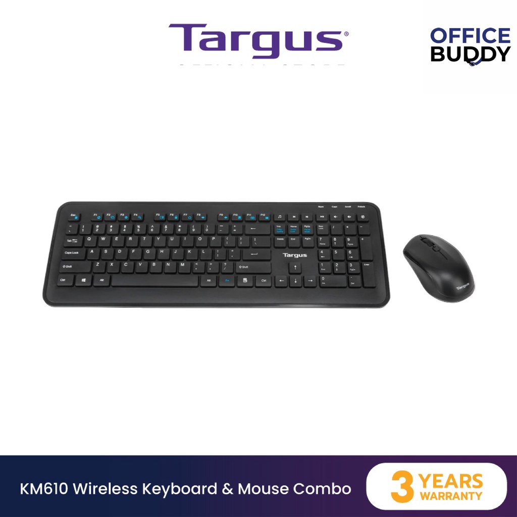 Targus KM610 Wireless Keyboard Mouse Combo (AKM610TH) office_buddy