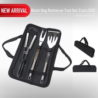 Black Bag Barbecue Tool Set 3 pcs.(SS)