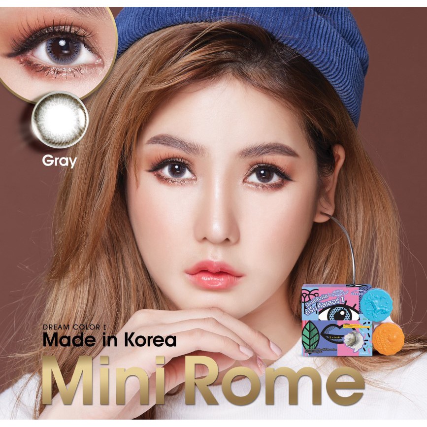 คอนแทคเลนส์ Mini Rome Gray ของแท้ 100% แถมฟรี บีญาย์ รูปที่ 5