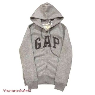 Gap Zip Hoodie หิ้วOutlet ถูกกว่าเยอะ เสื้อกันหนาวGapแบบมีฮู้ด ผ้าเบาบาง ใส่แล้วไม่ร้อน