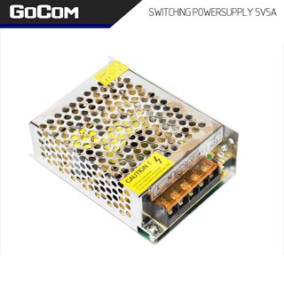 Gocom สวิทชิ่ง DC 5V โวลท์ 5A แอมป์ เพาเวอร์ซัพพลาย 25 วัตต์ Switching Power Supply 220V AC to 5V DC 5A Power 25W