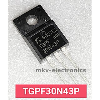 (1ตัว) TGPF30N43P , 30N43 , IGBT 60A 430V TO-220FP (รหัสสินค้า M01317)