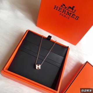 Hermes(แอเมส) 100％แท้ S925 ซิลเวอร์ สร้อย