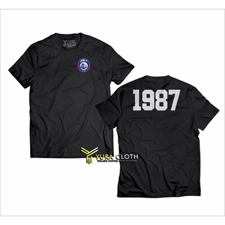 เสื้อยืด ผ้าฝ้าย พิมพ์ลาย Arema Distro 1987 MALANG COTTON COMBED 30S