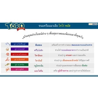 [Cheaper] [แพ็ค25ซอง] Toro Plus 15g x 25pcs โทโร่ พลัส ขนมแมวเลีย