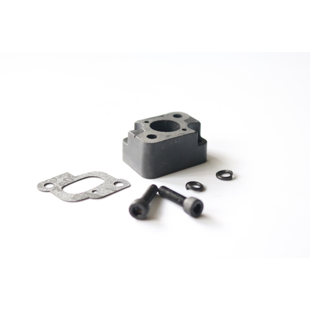 ชุดท่อร่วมไอดี พลาสติก สีดํา สําหรับ Losi 5ive T 1/5 HPI Rovan Baja 5B SS 5T King Motor