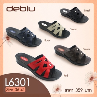 L6301 รองเท้าแตะ หญิง แบบสวม แบบหนีบ deblu เดอบลู นุ่มนิ่ม เพื่อสุขภาพ น้ำหนักเบา ของแท้ 100% 🇹🇭ประเทศไทย🇹🇭Thailand🇹🇭