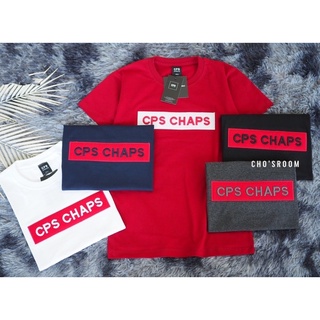 New‼️ เสื้อยืดแขนสั้นCPS-CHAPSงานปักงานป้ายห้อยNo.69คอตตอล100%