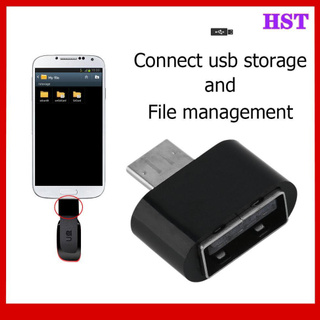 Htsl02 Mini Micro Usb Male To Usb 2.0 Female อะแดปเตอร์แปลงสายเคเบิ้ล Otg ตัวแปลงสายไฟ