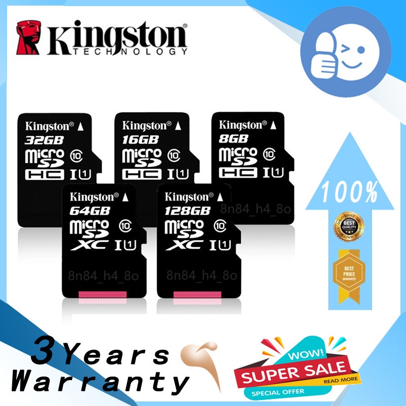 100% riginal Kingston Memory Card sd card Class10 MicroSD 512GB/128GB  Micro SD TF card