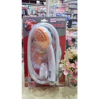ฝักบัวอาบน้ำ PVC แฟนซี สีส้ม รหัส 9508308
