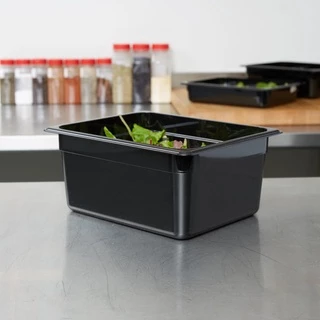 CAMBRO กล่องเก็บวัตถุดิบพลาสติกPC Food Grade ทนร้อน-เย็น ตกไม่แตก ถาดอาหาร กล่องถนอมอาหาร GN1/2 (32.5 x 26.5ซม) CAM1-2