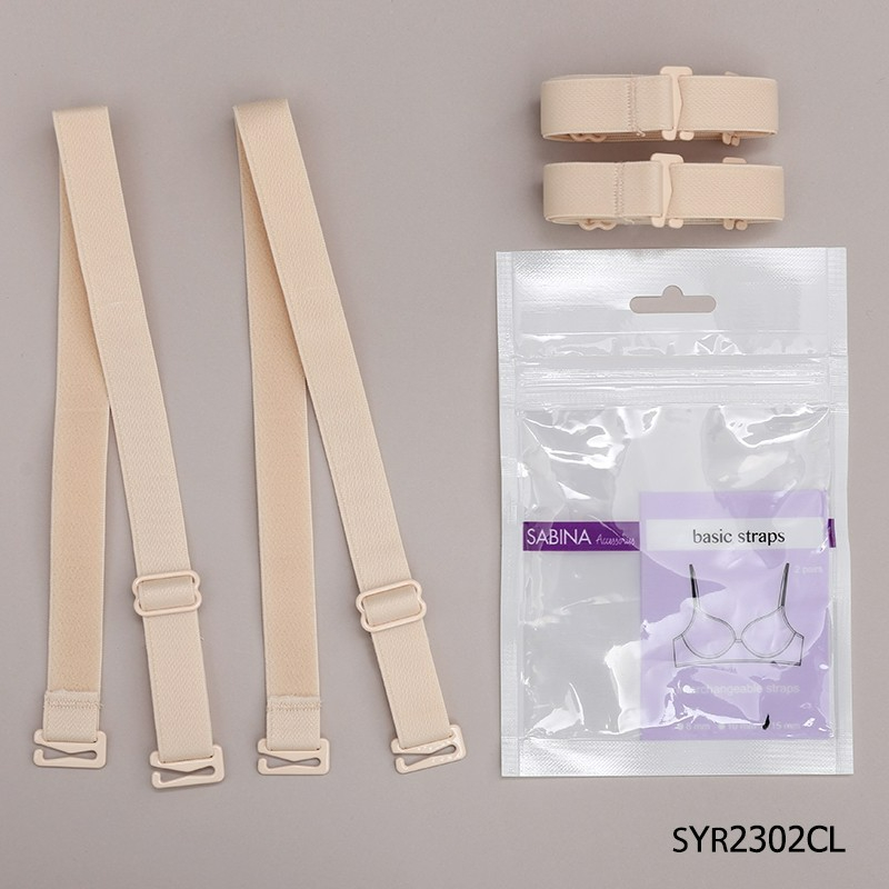 Sabina สายแขนสำเร็จ 15 มิล SYR2302CL สีเนื้ออ่อน จำนวน 2 คู่ / แพ็ค