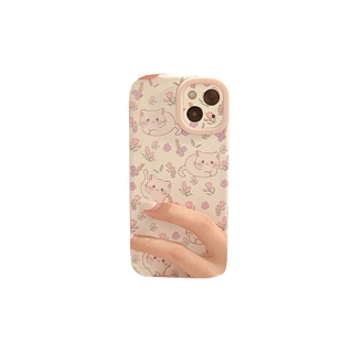 เคสโทรศัพท์มือถือ ซิลิโคน ลายการ์ตูนแมวน้อยน่ารัก สําหรับ IPhone 12 13 11 Pro Max X Xs Max Xr 7 8 Plus Pzxm