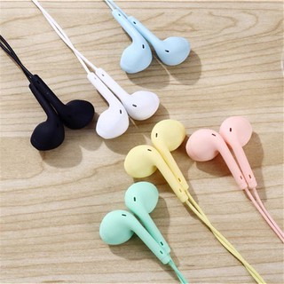 🎵  หูฟัง เสียงดี มีไมค์ สีสวย สีพาสเทล น่ารัก ฟังเพลง ดูหนัง เล่นเกม สนทนาได้ cute pastel earphone