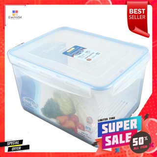 กล่องอาหารเหลี่ยม SUPER LOCK MICRON 6818 8.4 ลิตรFOOD CONTAINER SUPER LOCK MICRON 8.4L CLEAR