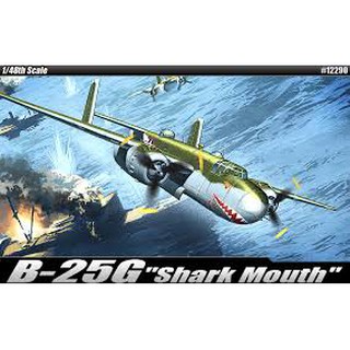 โมเดลประกอบ Academy Model 1/48 AC12290 B-25G SHARK MOUTH