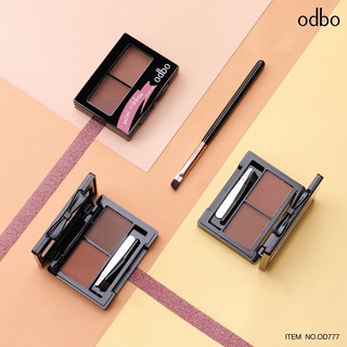 อายบราว เนื้อฝุ่น 2 เฉดสี โอดีบีโอ ODBO MINI RIBBON BROW KIT OD777