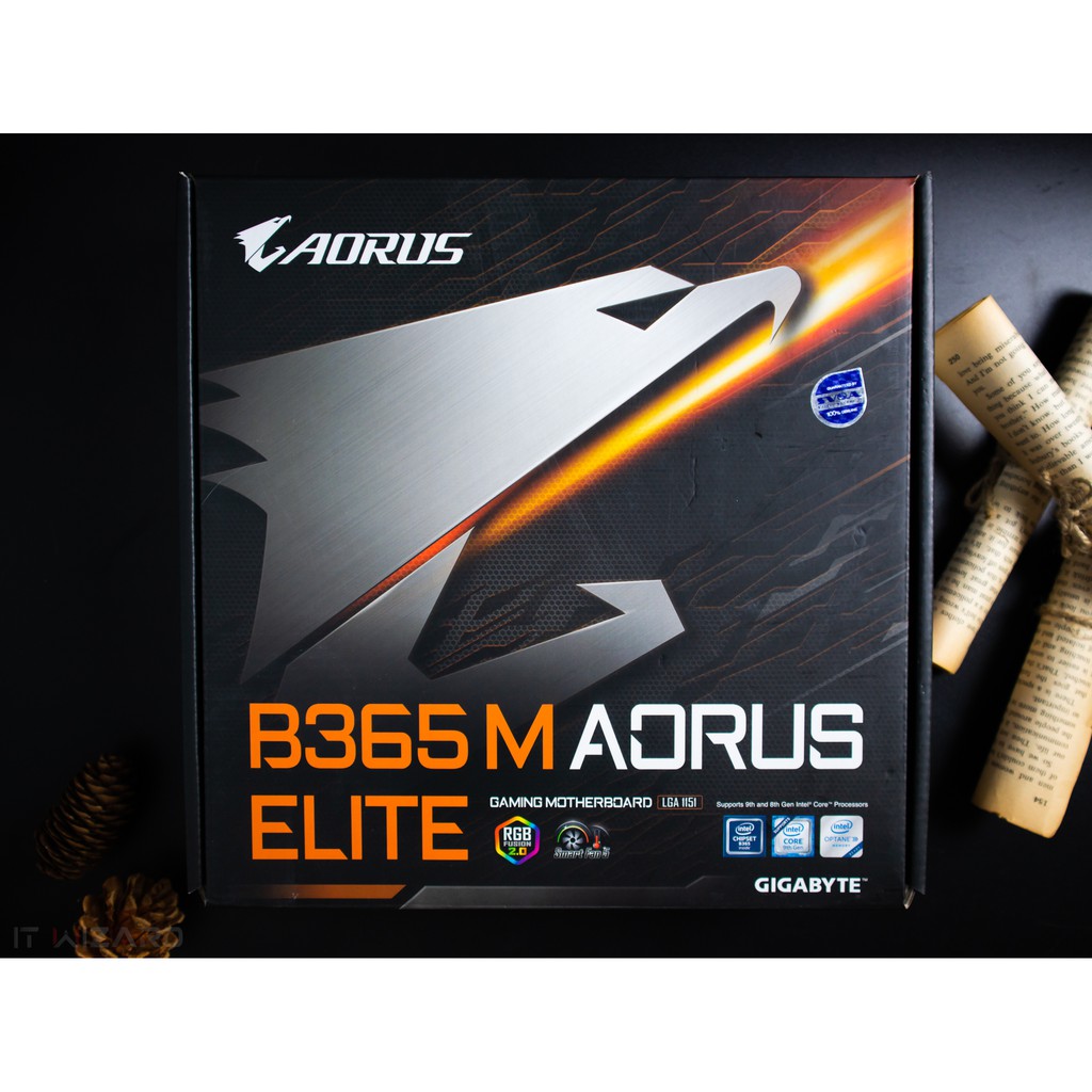 GIGABYTE MAINBOARD B365M AORUS ELITE (มือสอง)