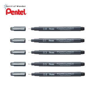 Pentel ปากกาตัดเส้น Point liner S20P