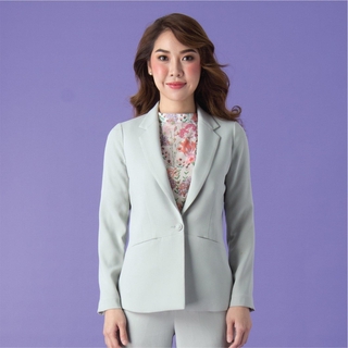 JOUSSE Fashion Jacket เสื้อแจ็คเก็ตจู๊สส์ เสื้อแจ็คเก๊ต แขนยาว ผ้าโพลีเอสเตอร์ สีเขียว (JS2QLR)