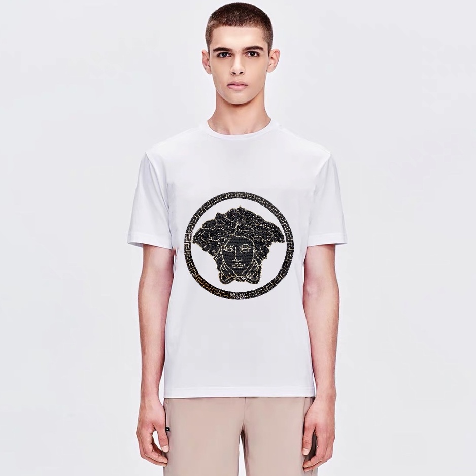 YMS1688 คุณภาพพรีเมี่ยม 1:1 VERSECE Tshirt ผู้หญิงผู้ชาย Baju T เสื้อ