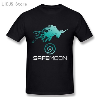 [COD]Summwe เสื้อยืดแขนสั้น พิมพ์ลาย Safemoon Coin สไตล์สตรีท แฟชั่นสําหรับผู้ชายS-5XL