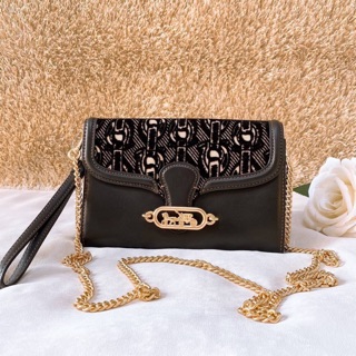 CHAIN CROSSBODY WITH CHAIN PRINT (COACH F38685) 8" (L) x 5" (H) x 3/4" (W)