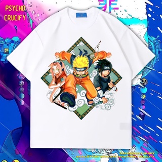 เสื้อยืด ขนาดใหญ่ พิมพ์ลาย Psycho Crucify Teaam 7 | หินล้างทําความสะอาด | เสื้อยืด ลายการ์ตูนนารูโตะ | เสื้อยืด ขนาดใหญ่