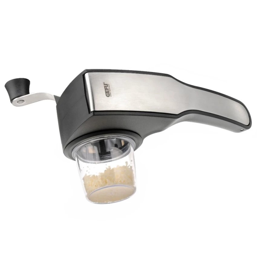 GEFU Rotary Grater PECORINO – Laser Cut ที่ขูดอาหาร รุ่น 19060 (Stainless/Black)