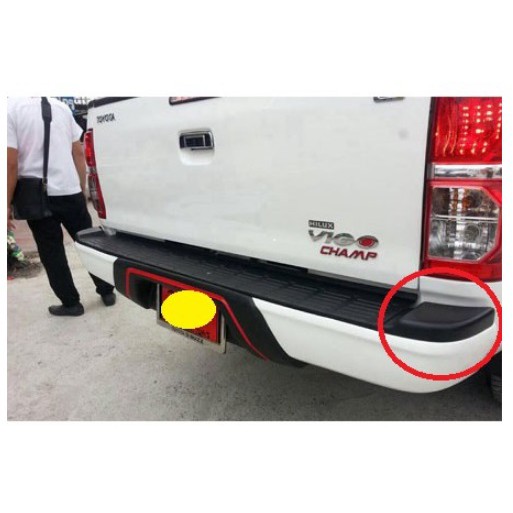 1ชิ้น ฝาปิดมุมกันชนท้าย TOYOTA HILUX VIGO CHAMP 2005 - 2015 ยางปิดหัวท้ายกันชน โตโยต้า วีโก้ แชมป์ ขอบกันชนท้าย ปิดมุม - รูปที่ 4