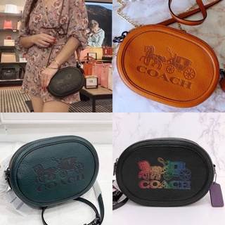 🎀 (สด-ผ่อน) กระเป๋า ลายรถม้าใหญ่ 8 นิ้ว C6803 COACH C4056 CAMERA BAG WITH HORSE AND CARRIAGE