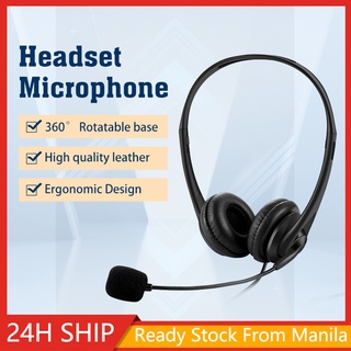 Headphone With Mic 3.5mm USB Type-C Mic Noise Cancelling Wired Phone Mic Headset For Laptop PC