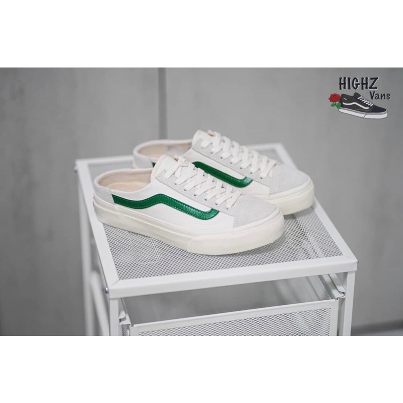 Vans Japan Style 36 Marshmallow Mule Jolly Green 🟢🇯🇵