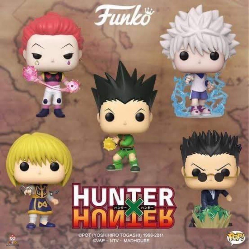 📍พร้อมส่ง ลิขสิทธิ์แท้ funko pop  Hunter x Hunter พร้อมกล่องกันรอย hunterxhunter gon killua kuroro k