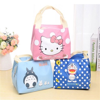 Doraemon Totoro Stitch Waterproof Cute Lunch Bag Kids Cooler Insulation Thermal