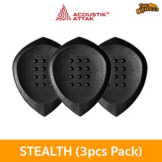 Acoustik Attak Stealth Pick Lead Attak Series ปิ๊กกีต้าร์ (3pcs Pack)
