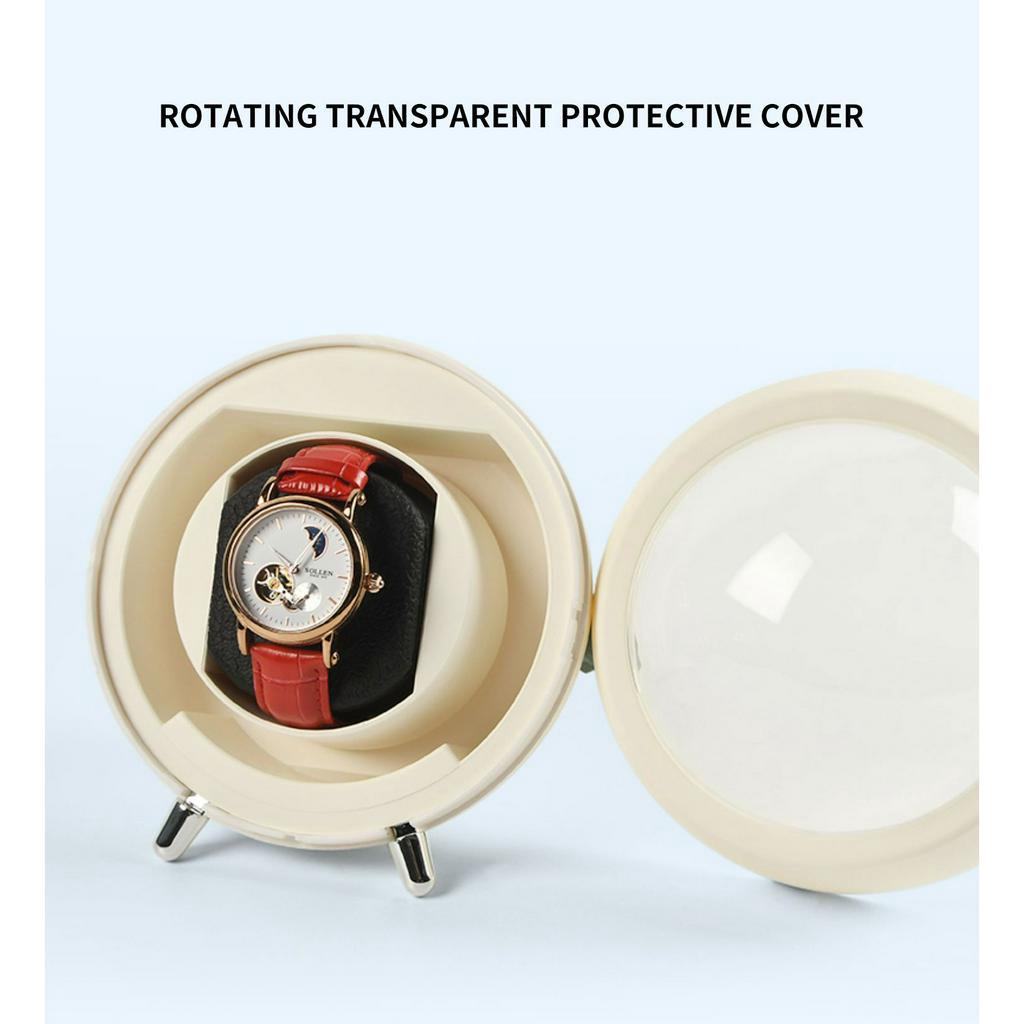 Watch Winder Ibbeton นาฬิกาข้อมือไม้ แนวตั้ง แนวหรูหรา 1 ช่อง สําหรับตู้นาฬิกาข้อมือ